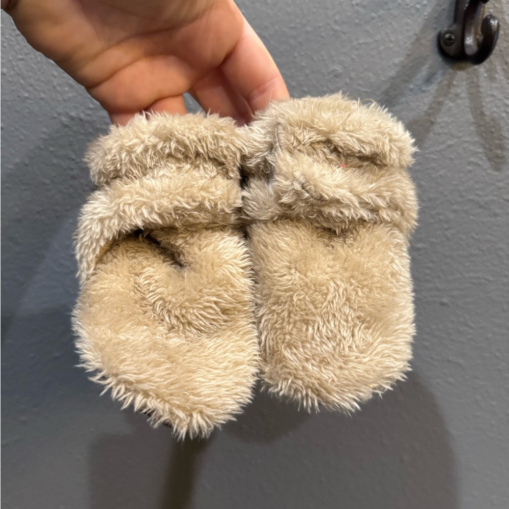 Cozy Tan Baby Walker Shoes